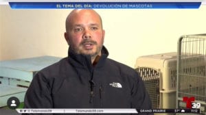 Screenshot from Telemundo Newscast Interview